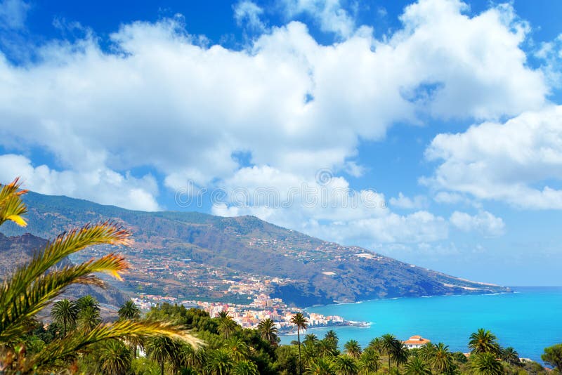 Santa Cruz de La Palma in Atlantic Canary islands