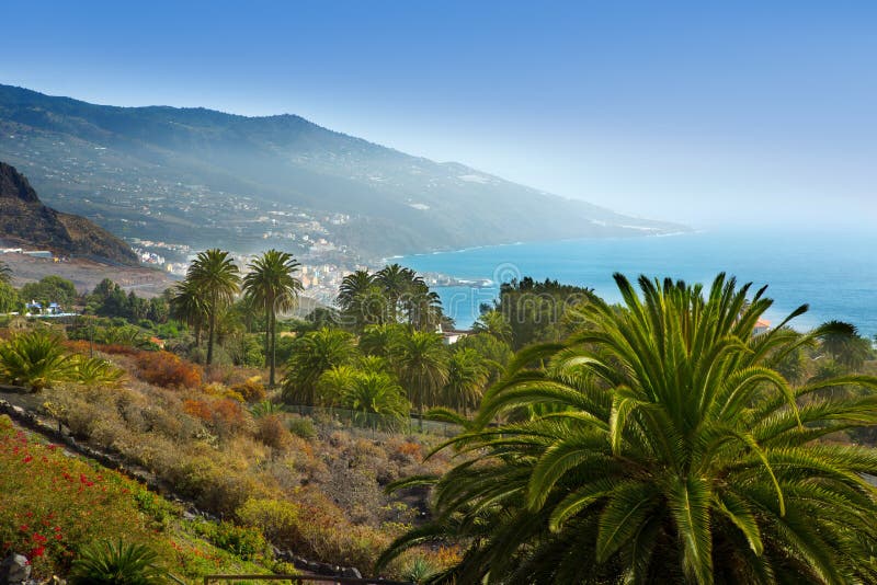 Santa Cruz de La Palma in Atlantic Canary islands