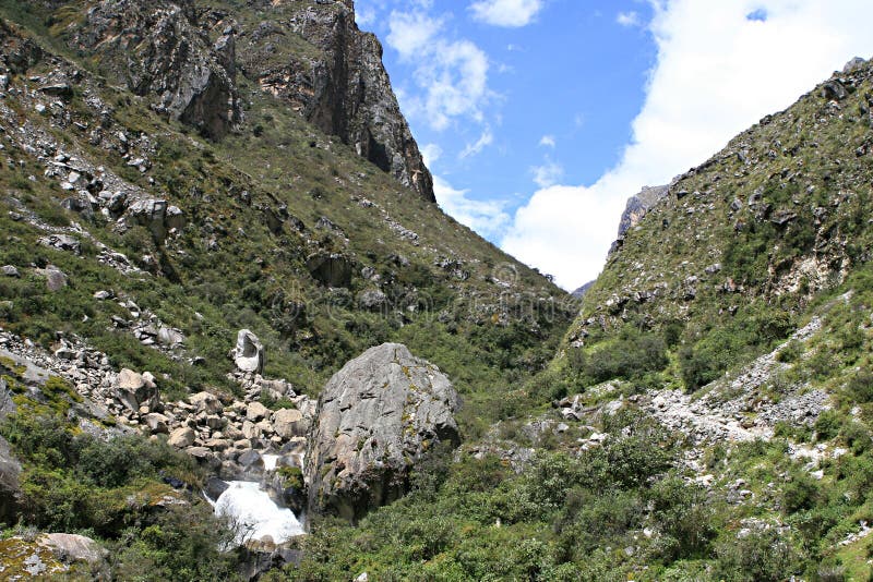 Santa Cruz Valley Trek - parque nacional de Huascaran, Perú imagenes de archivo Santa Cruz Valley Trek - parque nacional de Huascaran, Perú imagenes de archivo