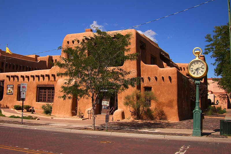 Santa Fe, New Mexico Architecture Editorial Photo Image of romanesque, intersection 128996616