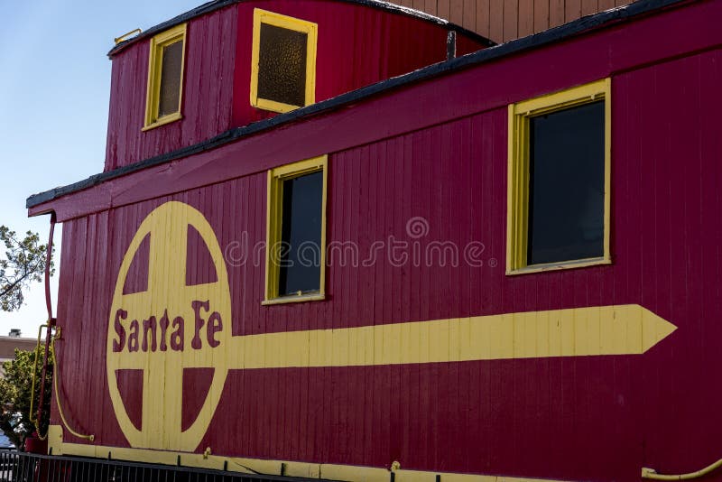 Santa Fe rail caboose now a McDonalds at Barstow Station California