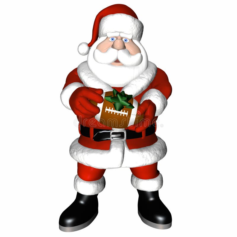 Santa Football 4 Stock Image Image 1678281
