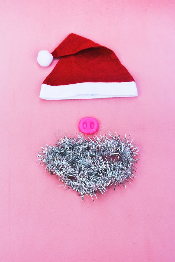 Santa hats with moustache. claus hat red royalty free stock photo Santa hats with moustache. claus hat red royalty free stock photo