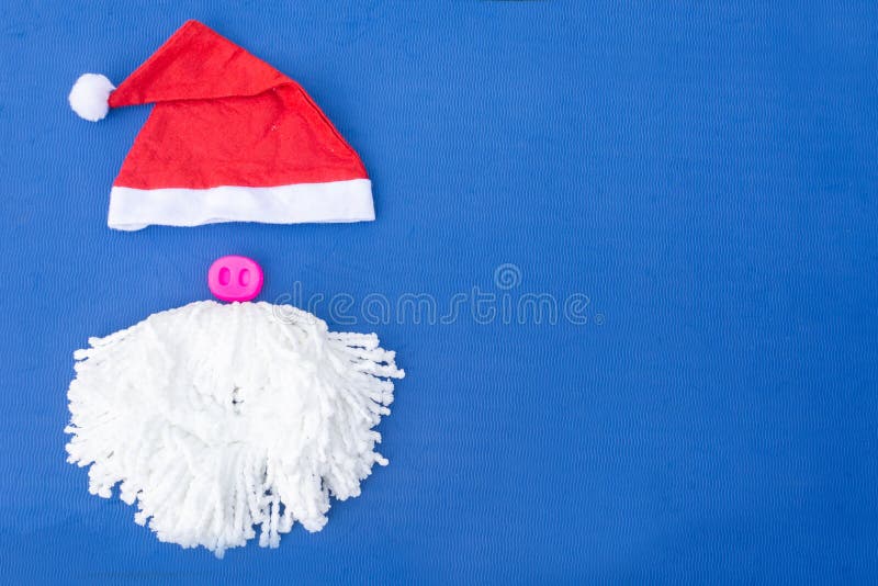 Santa hats with moustache. claus hat red stock images Santa hats with moustache. claus hat red stock images