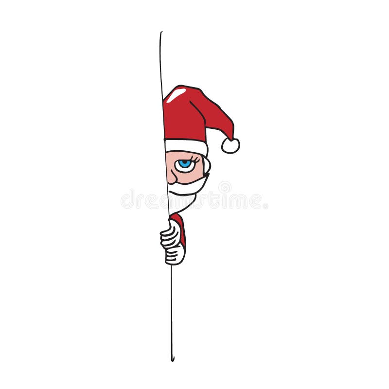 Santa Hide Behind the Wall Cartoon Drawing Stock Vector - Illustration of people, peek: 79183592 Santa Hide Behind the Wall Cartoon Drawing Stock Vector - Illustration of people, peek: 79183592