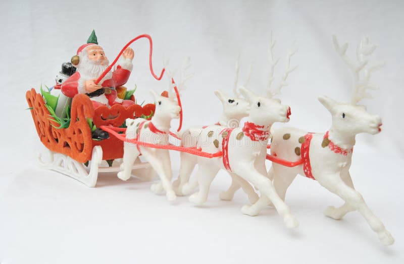 Santa on his sleigh