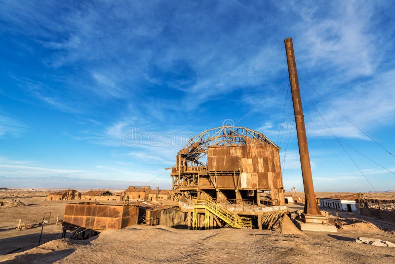 Santa Laura Saltpeter Refinery stock photography Santa Laura Saltpeter Refinery stock photography