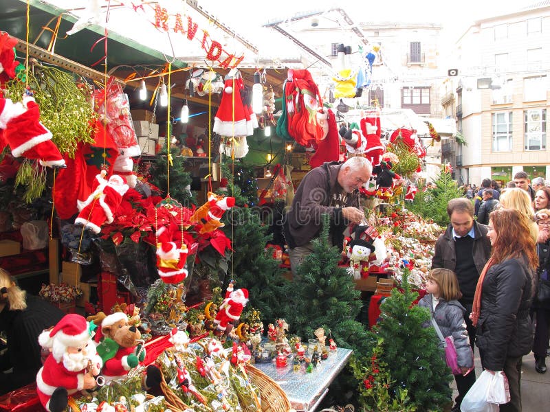 Santa Llucia market, Barcelona stock photography Santa Llucia market, Barcelona stock photography