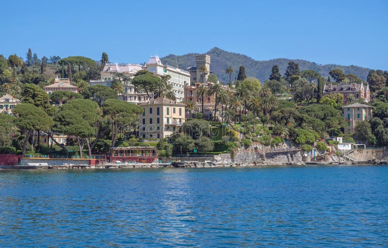 Santa Margherita Ligure cerca de Portofino, Liguria, Italia fotos de archivo Santa Margherita Ligure cerca de Portofino, Liguria, Italia fotos de archivo