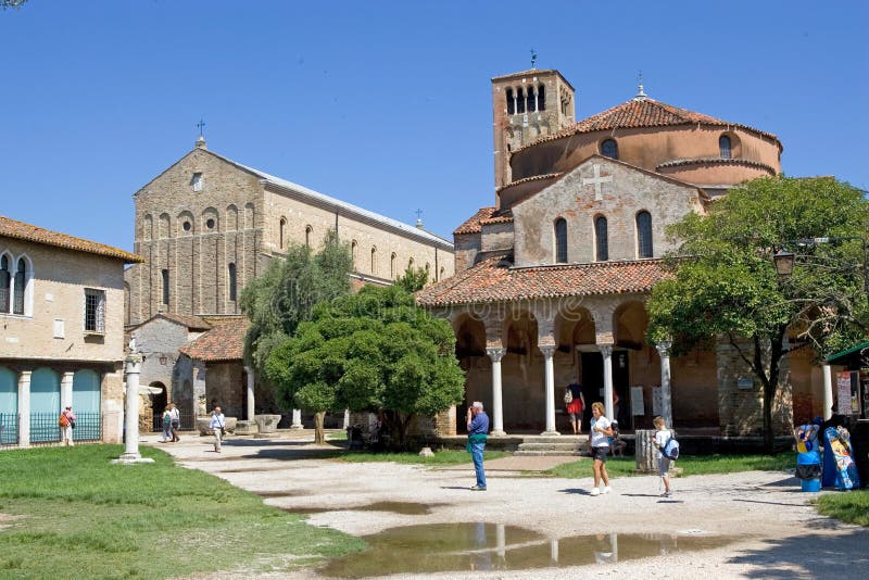 Torcello, Venice Italy, is a quiet and sparsely populated island at the northern end of the Venetian Lagoon. Today's main attraction is the Cathedral of Santa Maria Assunta, founded in 639 and with much 11th and 12th century Byzantine work, including mosaics. Other attractions include the 11th and 12th century Church of Santa Fosca, which is surrounded by a porticus in form of a Greek cross. Torcello, Venice Italy, is a quiet and sparsely populated island at the northern end of the Venetian Lagoon. Today's main attraction is the Cathedral of Santa Maria Assunta, founded in 639 and with much 11th and 12th century Byzantine work, including mosaics. Other attractions include the 11th and 12th century Church of Santa Fosca, which is surrounded by a porticus in form of a Greek cross