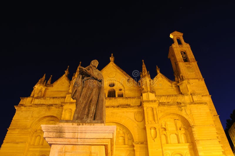 Statue of Pedro Espinosa outside the church, Antequera, Malaga