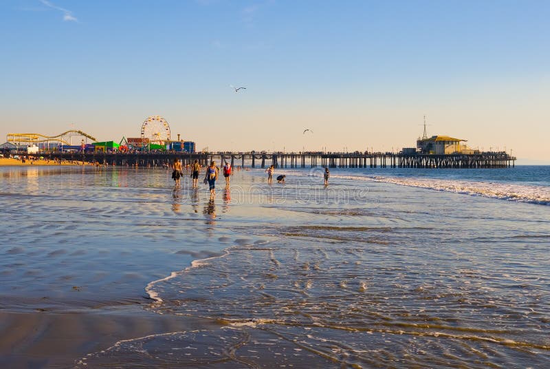 Santa Monica Beach royalty free stock images