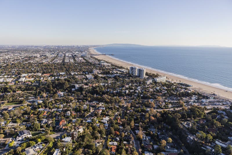 Santa Monica California Aerial View