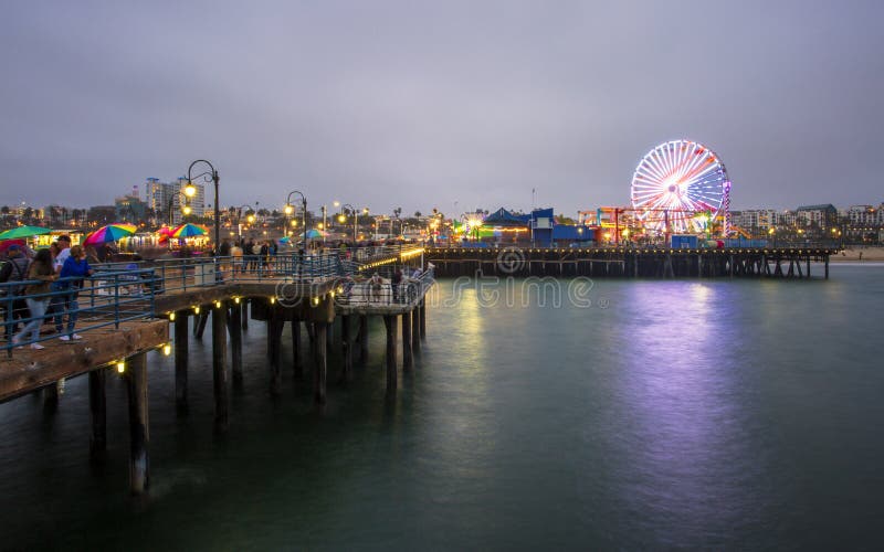 Santa Monica Pier, Pacific Park, Beach, Santa Monica, Los Angeles, California, United States of America, North America stock photography Santa Monica Pier, Pacific Park, Beach, Santa Monica, Los Angeles, California, United States of America, North America stock photography