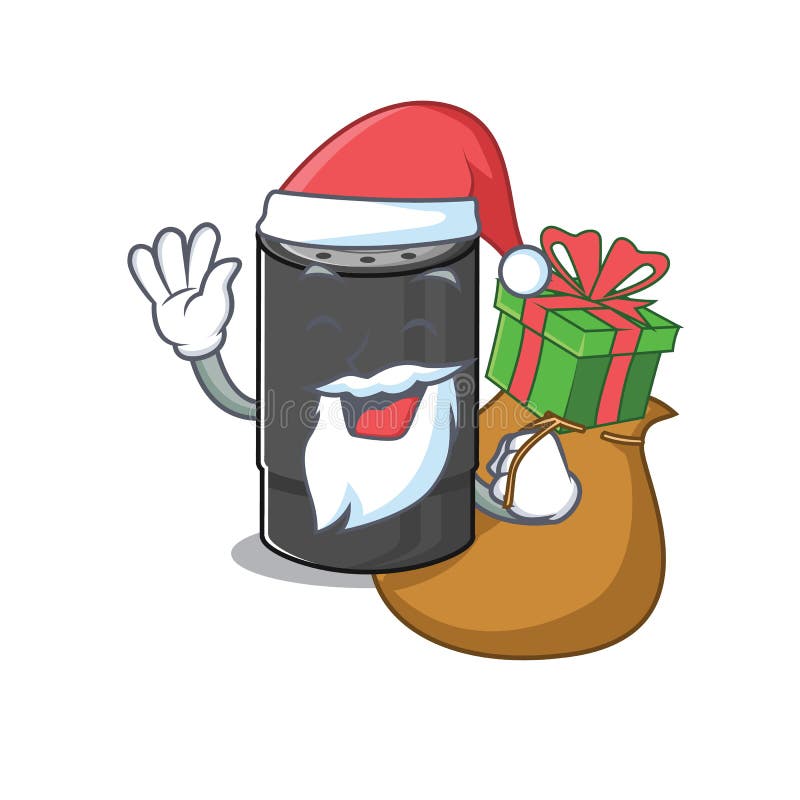 Santa Oil Filter Cartoon Character Design Having Box of Gift Stock Vector -  Illustration of lubricate, mechanical: 170270527