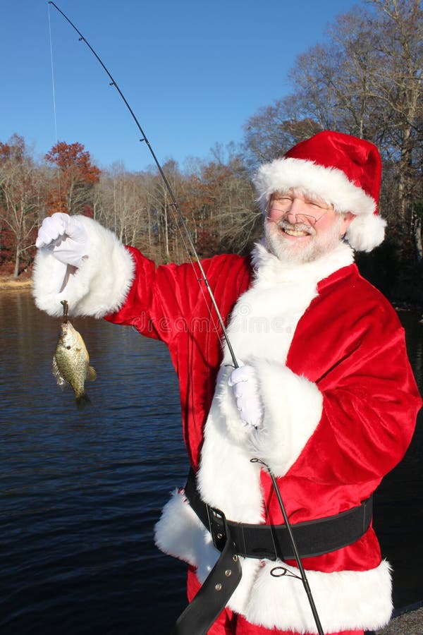 Santa Proud of His Big Catch