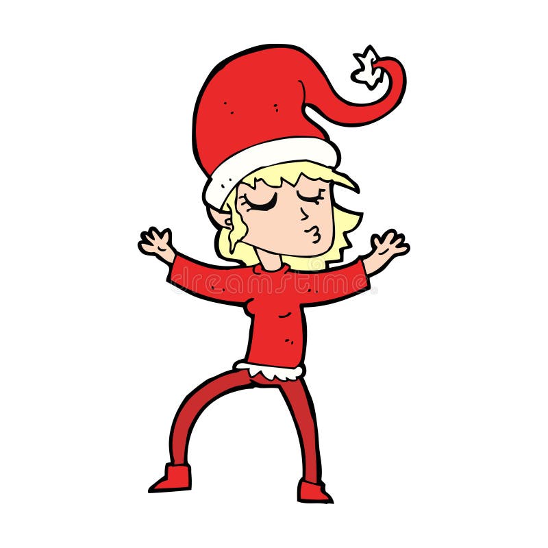 santa s helper cartoon