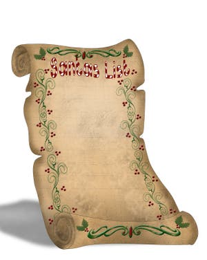  Santa s List Scroll Template Printable Word Searches
