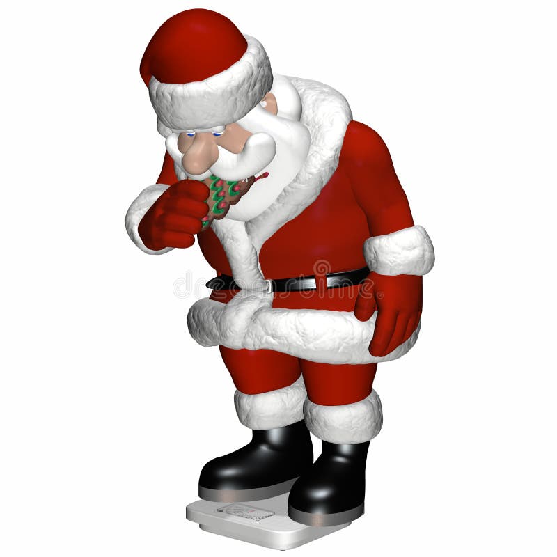 Santa Scale 2 stock illustration. Illustration of funny 3179596