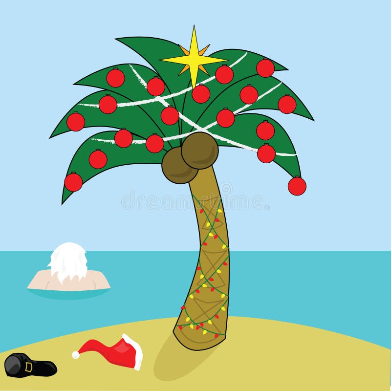 Download Santa toma una rotura ilustración del vector. Ilustración de arena - 7151689