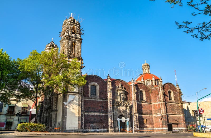 Santa Veracruz Monastery in Mexico City Stock Photo - Image of heritage,  destination: 161857766