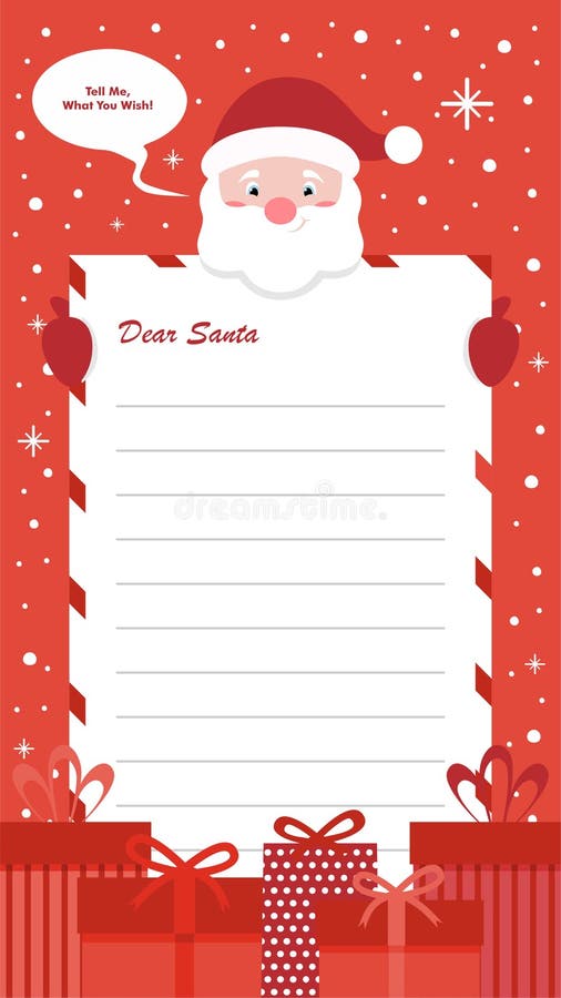 Santa Clause Letter Template Stock Illustrations 60 Santa Clause