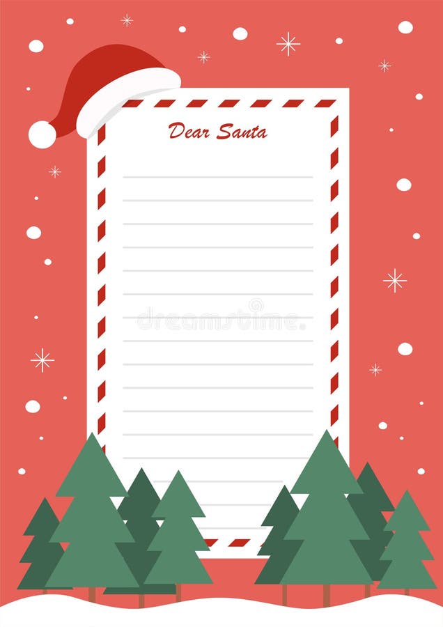 Santa Clause Letter Template Stock Illustrations 60 Santa Clause