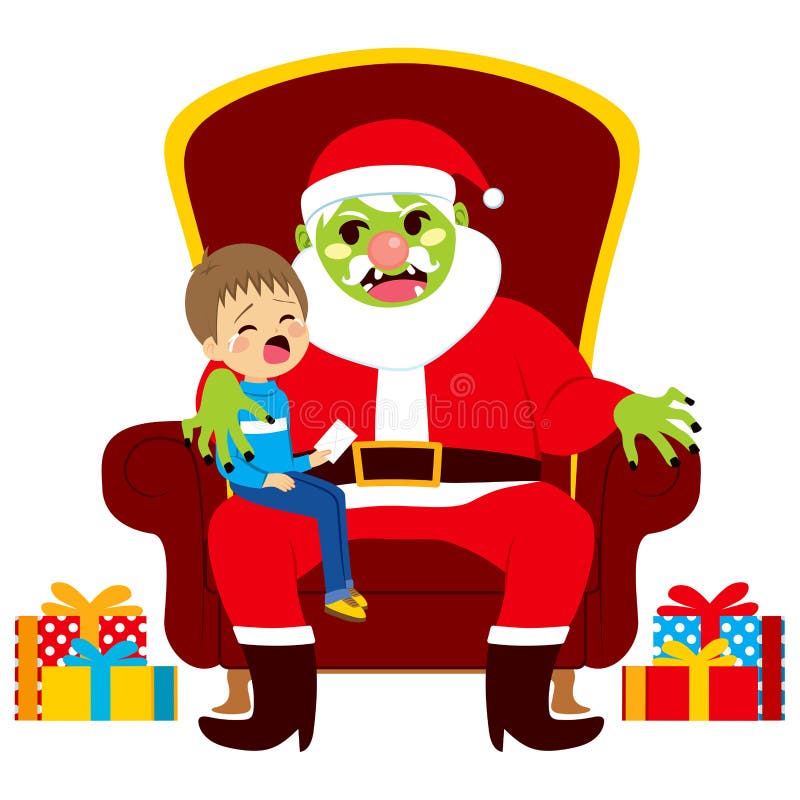 Zombie Il Babbo Natale Illustrazione Vettoriale Illustrazione Di Scelta