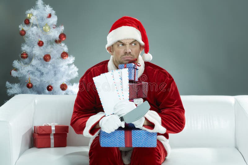 Santa ávida imagens de stock royalty free Santa ávida imagens de stock royalty free