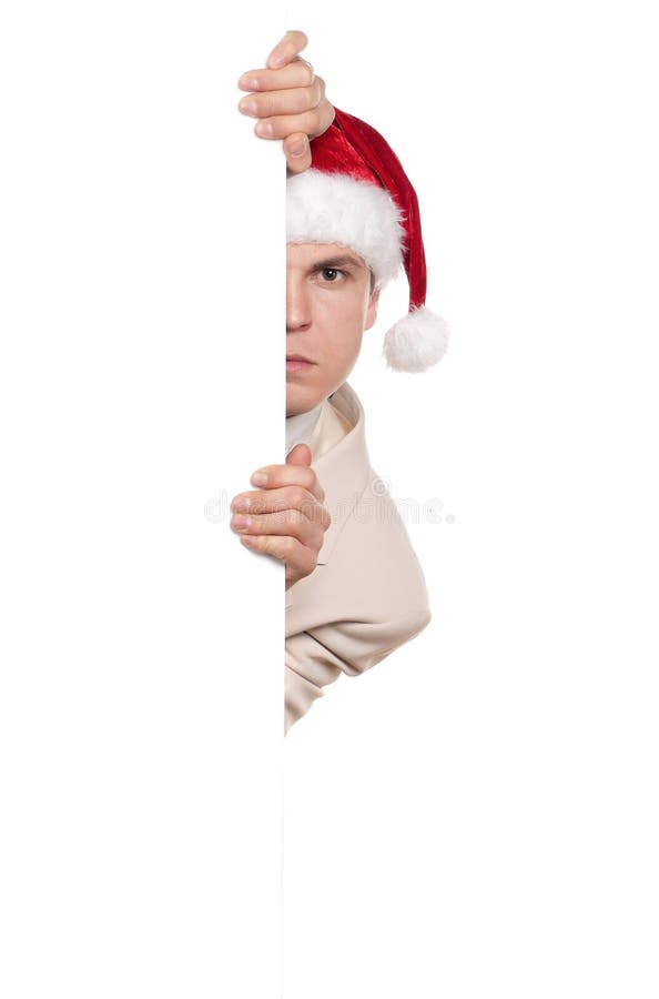 santa πορτρέτου ατόμων καπέλων στοκ φωτογραφίες με δικαίωμα ελεύθερης χρήσης santa πορτρέτου ατόμων καπέλων στοκ φωτογραφίες με δικαίωμα ελεύθερης χρήσης