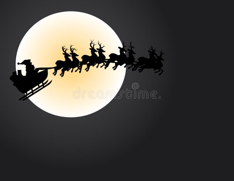 santa φεγγαριών απεικόνιση αποθεμάτων santa φεγγαριών απεικόνιση αποθεμάτων
