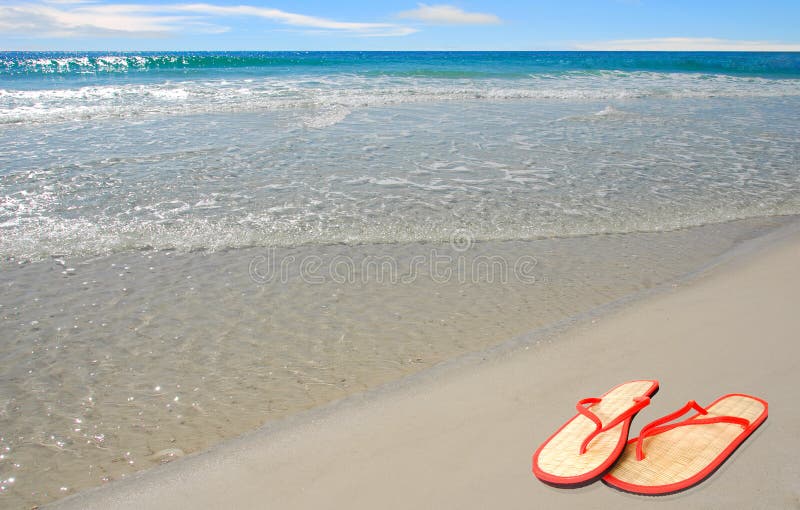 Plage Tropicale Avec Prendre Un Bain De Soleil Des Accessoires, Fond De  Vacances D'?t? Image stock - Image du coquillage, drapeau: 146710147