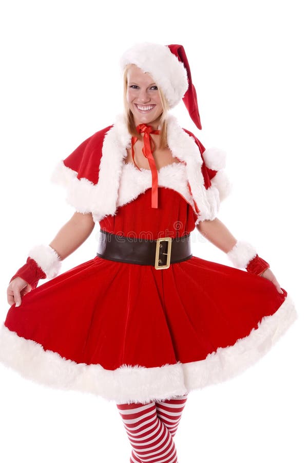 Santa Helper Pointing Gun and Smiling Stock Photo Image of weapon
