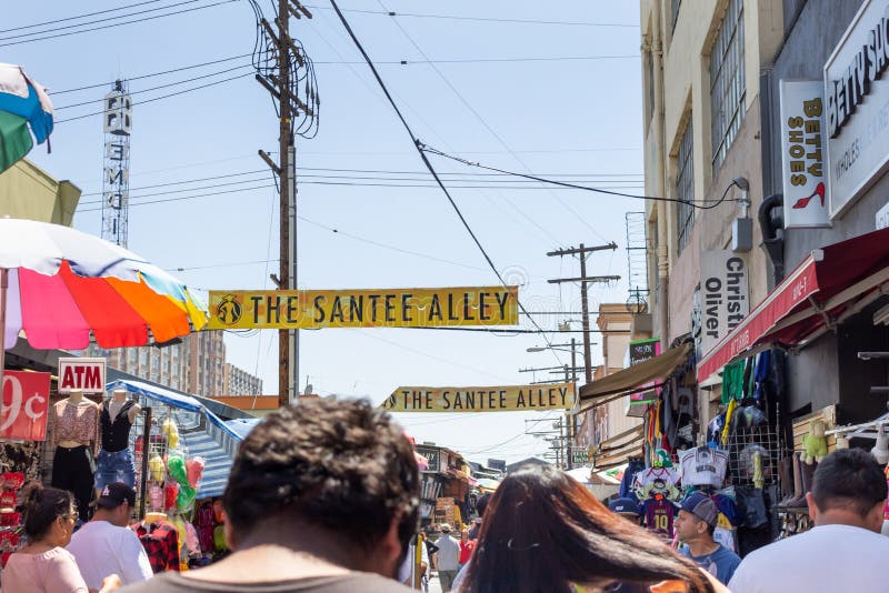 Santee Alley editorial stock photo. Image of sign, fashion - 174164758