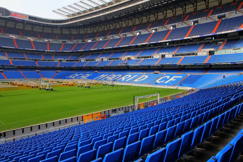 Santiago Bernabeu Stadium in Madrid Editorial Stock Photo - Image of empty,  soccer: 103988848