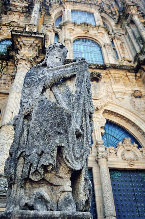 Santiago de Compostela Cathedral, Galicië royalty-vrije stock afbeeldingen Santiago de Compostela Cathedral, Galicië royalty-vrije stock afbeeldingen