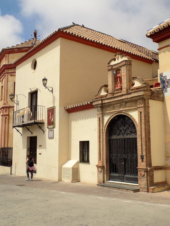 Santo Domingo Church-Malaga-Andalusia royalty-vrije stock afbeelding Santo Domingo Church-Malaga-Andalusia royalty-vrije stock afbeelding