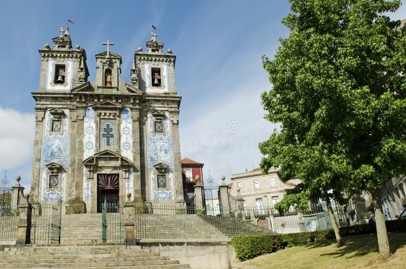 Santo Ildefonso Kirche in Porto Portugal stockfotografie Santo Ildefonso Kirche in Porto Portugal stockfotografie