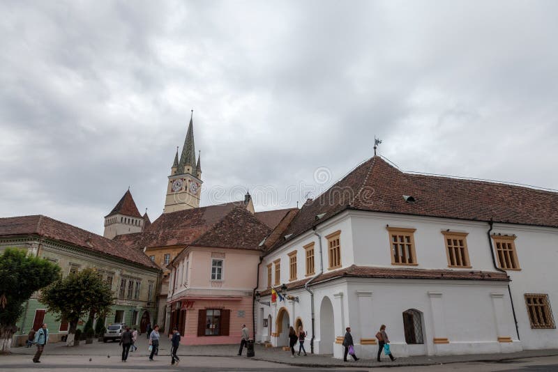 NnPicture of St. Margaret cathedral taken in the afternoon in Medias, Romania. Medias is the second biggest city of Sibiu County, in Transylvania, famous for its medieval center. NnPicture of St. Margaret cathedral taken in the afternoon in Medias, Romania. Medias is the second biggest city of Sibiu County, in Transylvania, famous for its medieval center