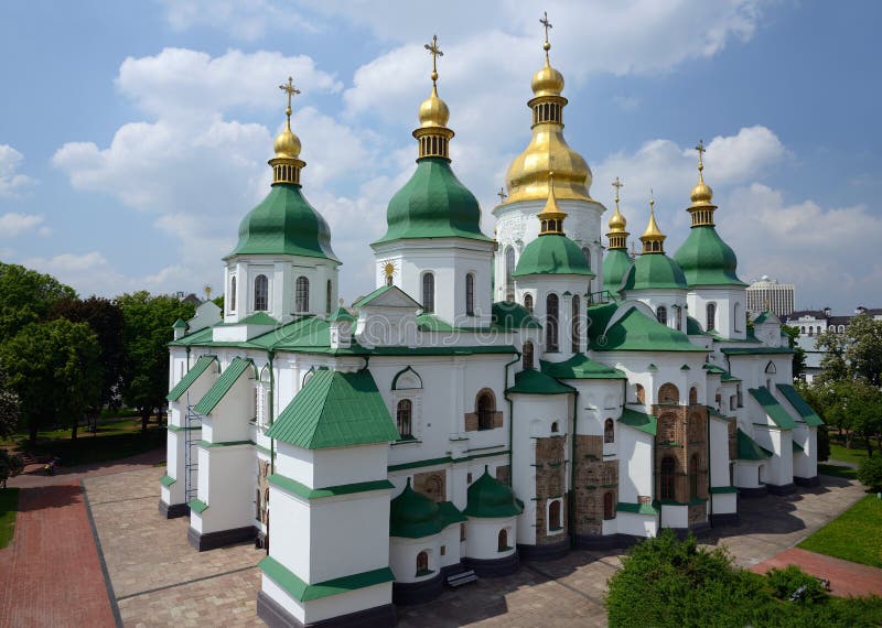 Santo Sophia Cathedral en Kiev fotos de archivo Santo Sophia Cathedral en Kiev fotos de archivo