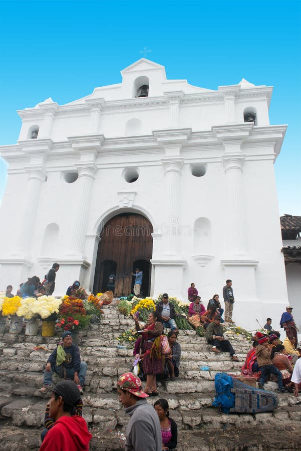 Santo Tomas Church, viaje de Guattemala, Chichicastenengo imagen de archivo libre de regalías Santo Tomas Church, viaje de Guattemala, Chichicastenengo imagen de archivo libre de regalías