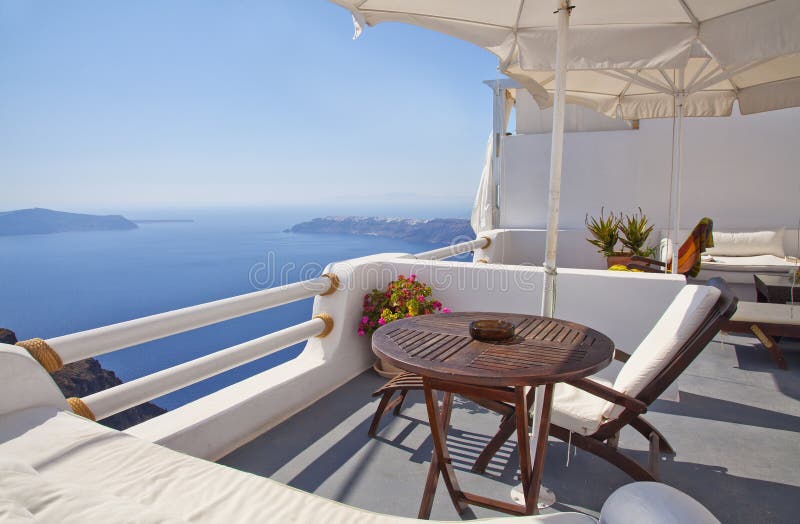 Santorini beautiful view stock photography