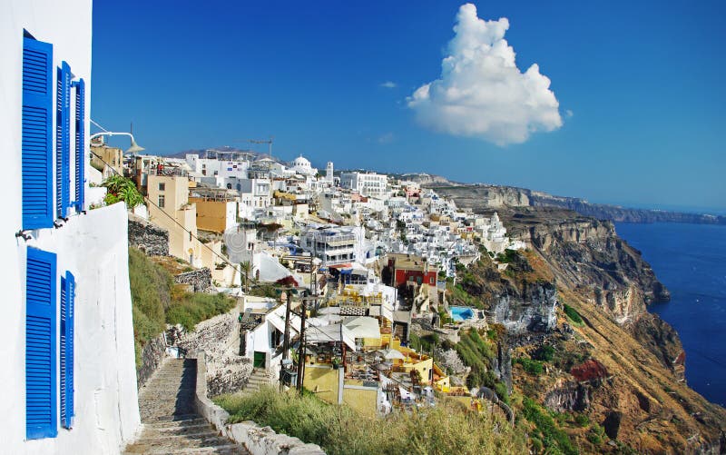 Santorini island, Fira town