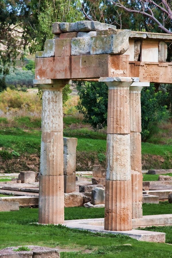 Remains of the Sanctuary of Artemis at Vravrona in Greece. Remains of the Sanctuary of Artemis at Vravrona in Greece