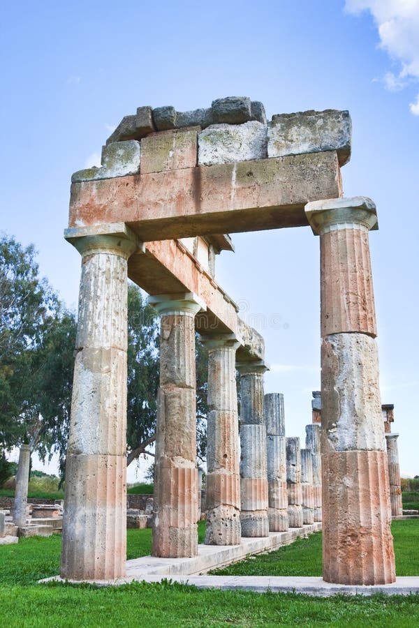 Remains of the Sanctuary of Artemis at Vravrona in Greece. Remains of the Sanctuary of Artemis at Vravrona in Greece