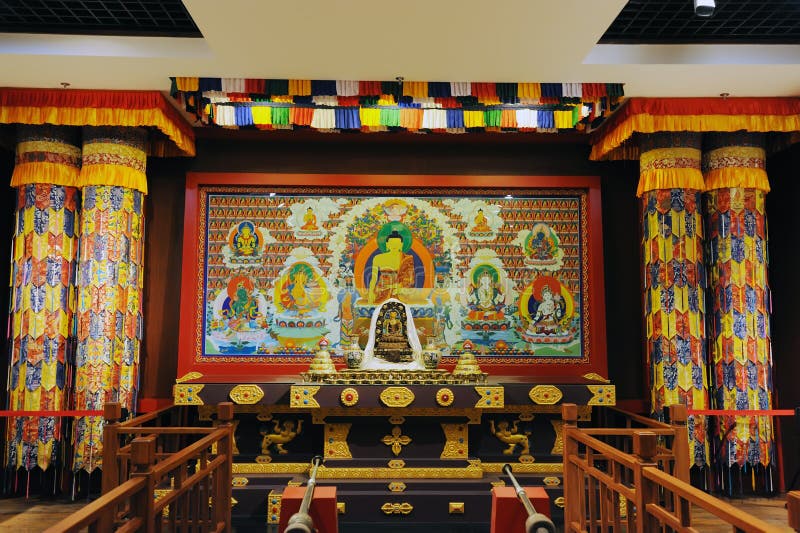 Santuário do Buddhism tibetano