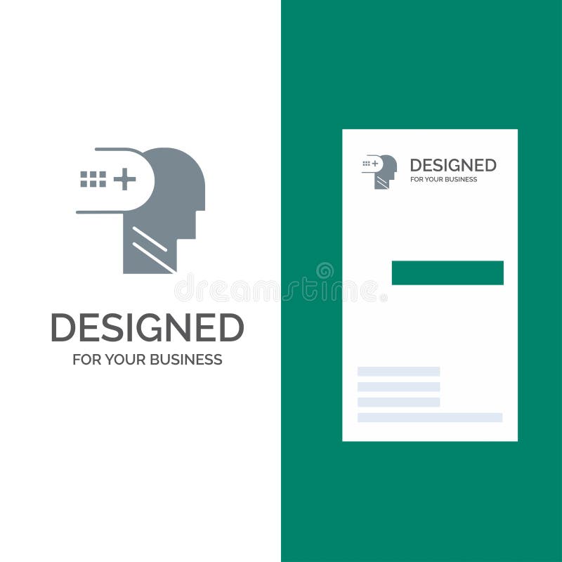 Santé, mental, médical, esprit Grey Logo Design et calibre de carte de visite professionnelle de visite illustration de vecteur Santé, mental, médical, esprit Grey Logo Design et calibre de carte de visite professionnelle de visite illustration de vecteur