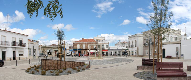 Sao Bras de Alportel main church on the region of the Algarve