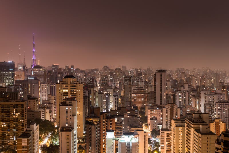 Sao Paulo City at Night