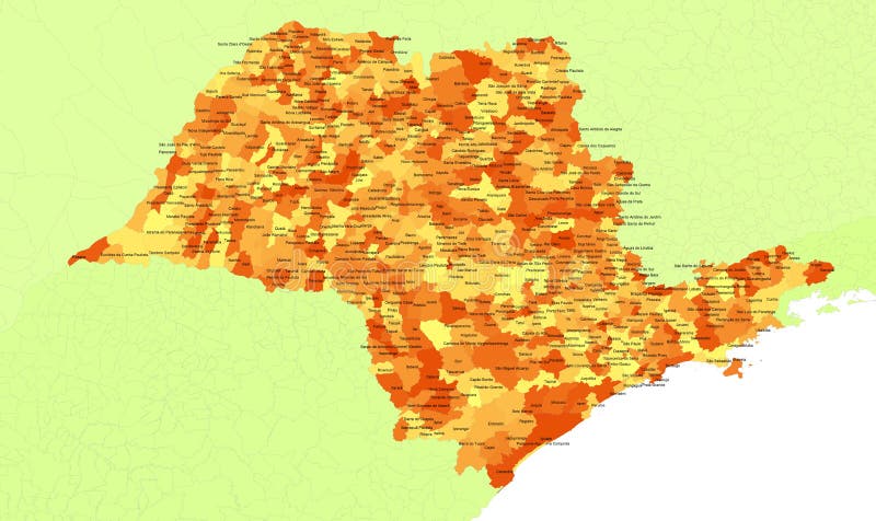 Sao Paulo State - Brazil vector illustration